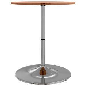 vidaXL Bar Table Ø60x89.5 cm Solid Wood Beech