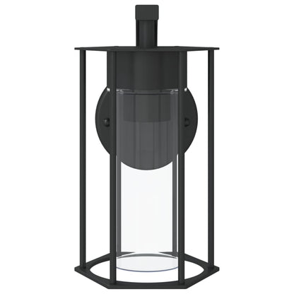 vidaXL Outdoor Wall Lights 2pcs Black Stainless Steel