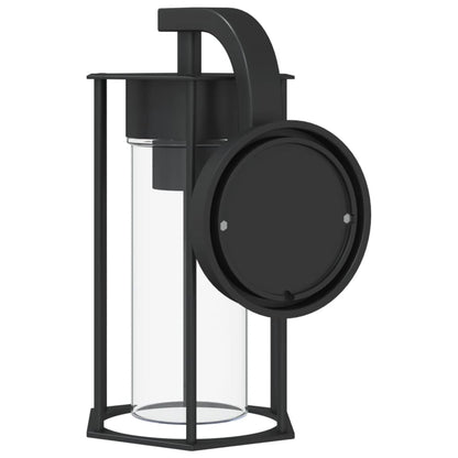 vidaXL Outdoor Wall Lights 2pcs Black Stainless Steel