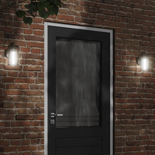 vidaXL Outdoor Wall Lights 2pcs Black Stainless Steel