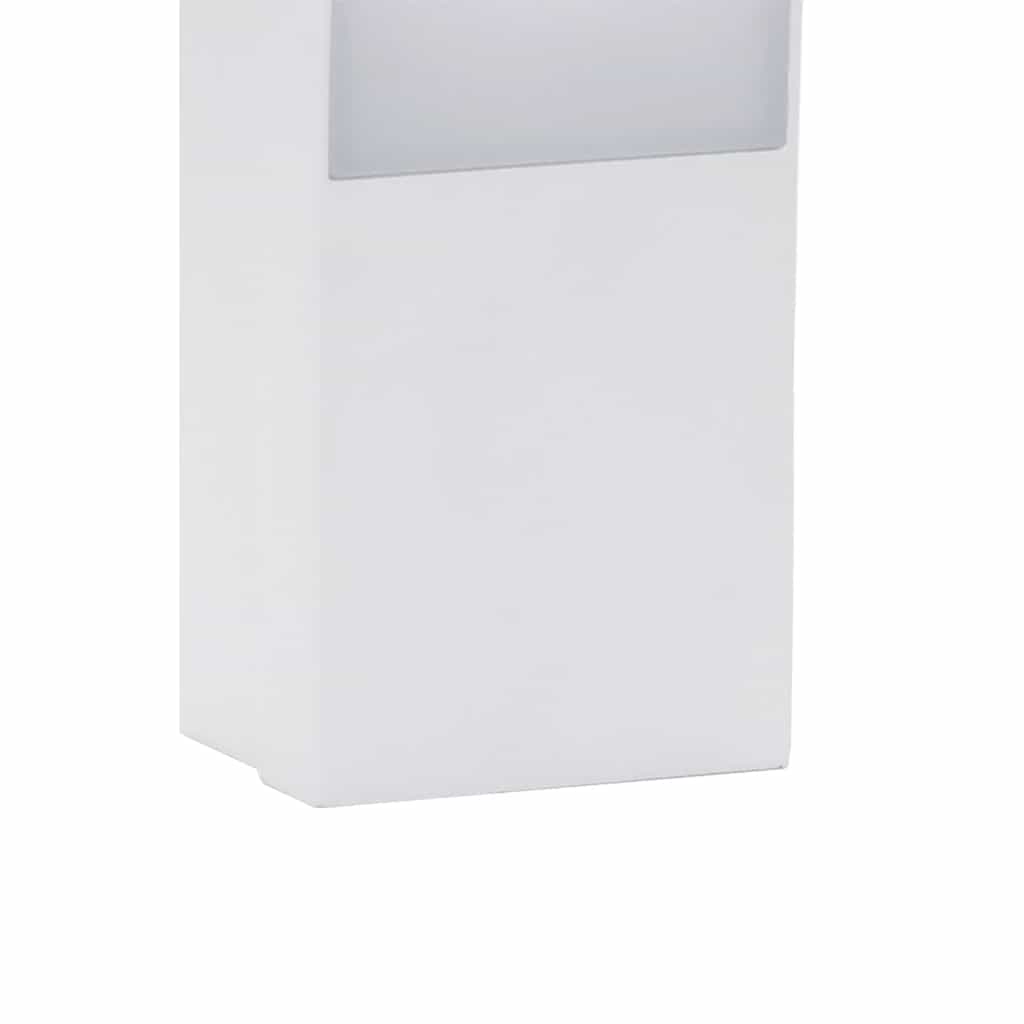vidaXL Outdoor LED Wall Lights 2pcs White Die-cast Aluminium