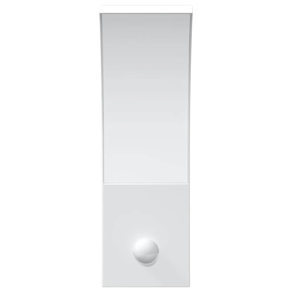 vidaXL Outdoor LED Wall Light with Sensor White Die-cast Aluminium
