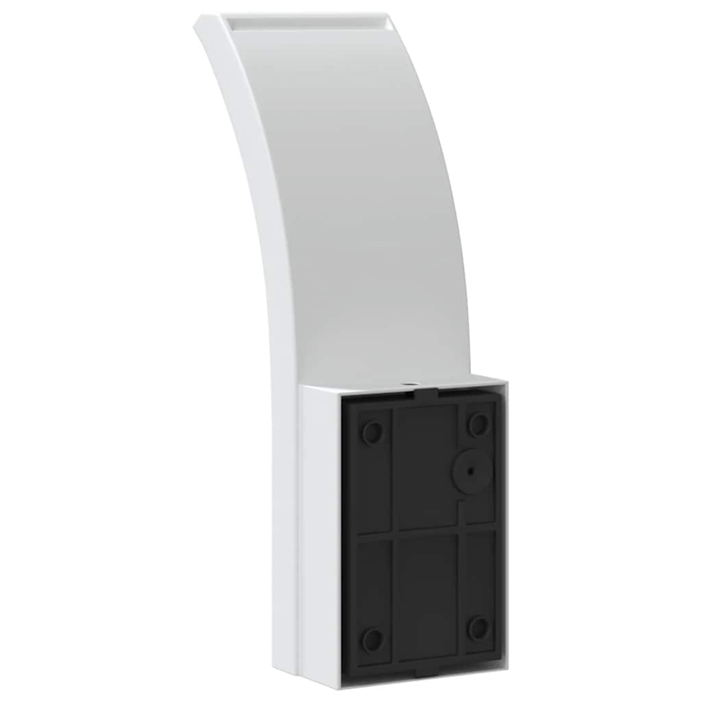 vidaXL Outdoor LED Wall Light with Sensor White Die-cast Aluminium