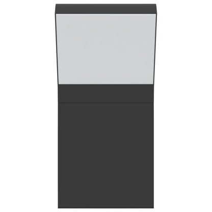 vidaXL Outdoor LED Wall Light Black Die-cast Aluminium