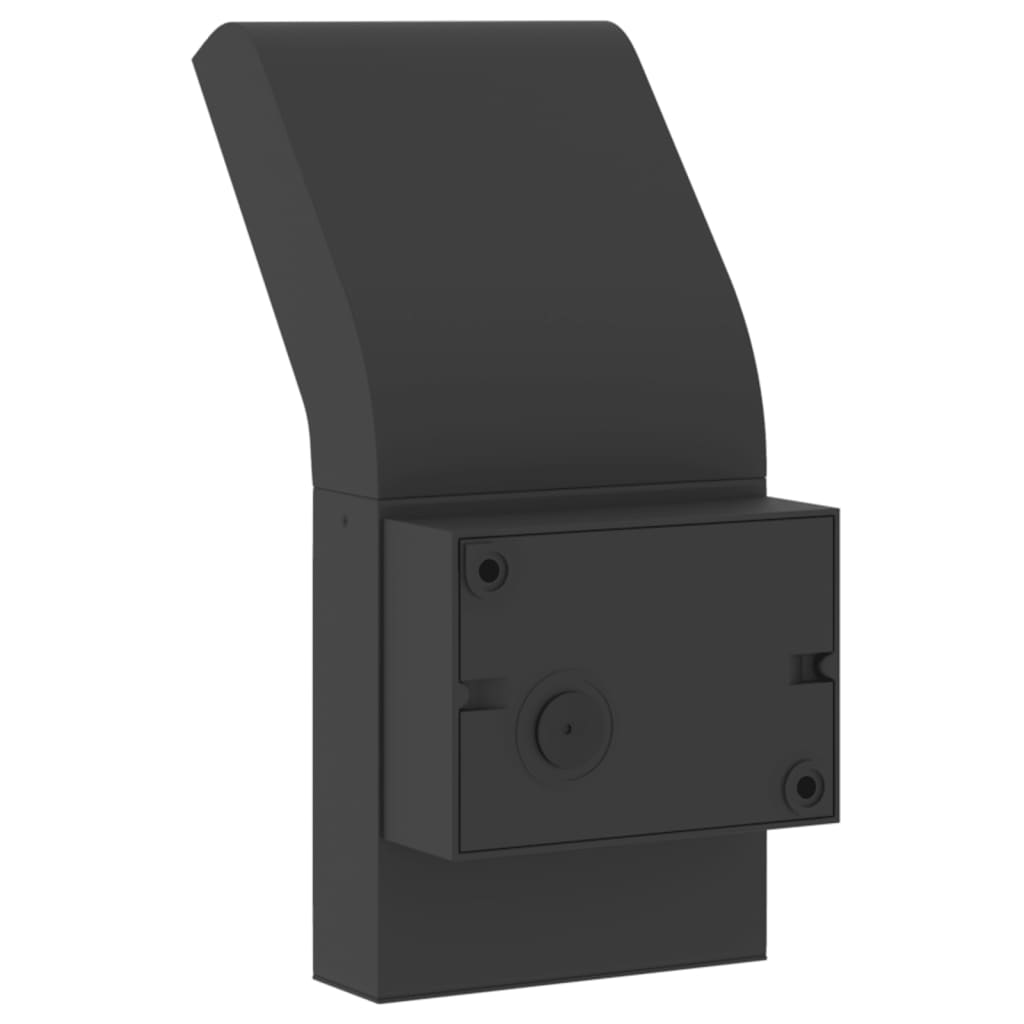 vidaXL Outdoor LED Wall Lights with Sensors 2pcs Black Die-cast Aluminium