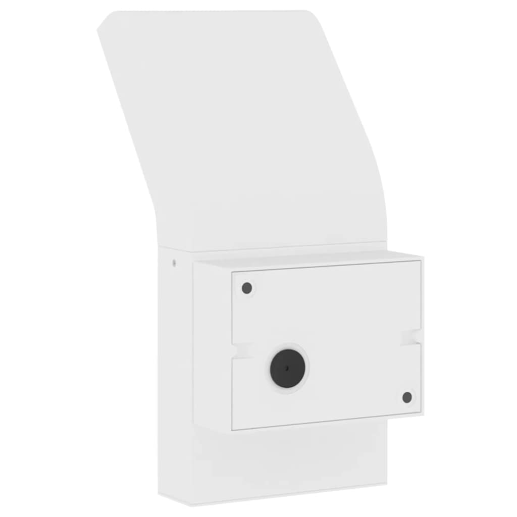 vidaXL Outdoor LED Wall Lights 2pcs White Die-cast Aluminium