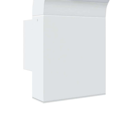 vidaXL Outdoor LED Wall Lights 2pcs White Die-cast Aluminium