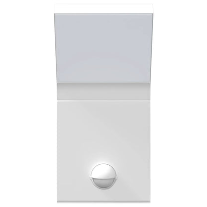 vidaXL Outdoor LED Wall Light with Sensor White Die-cast Aluminium