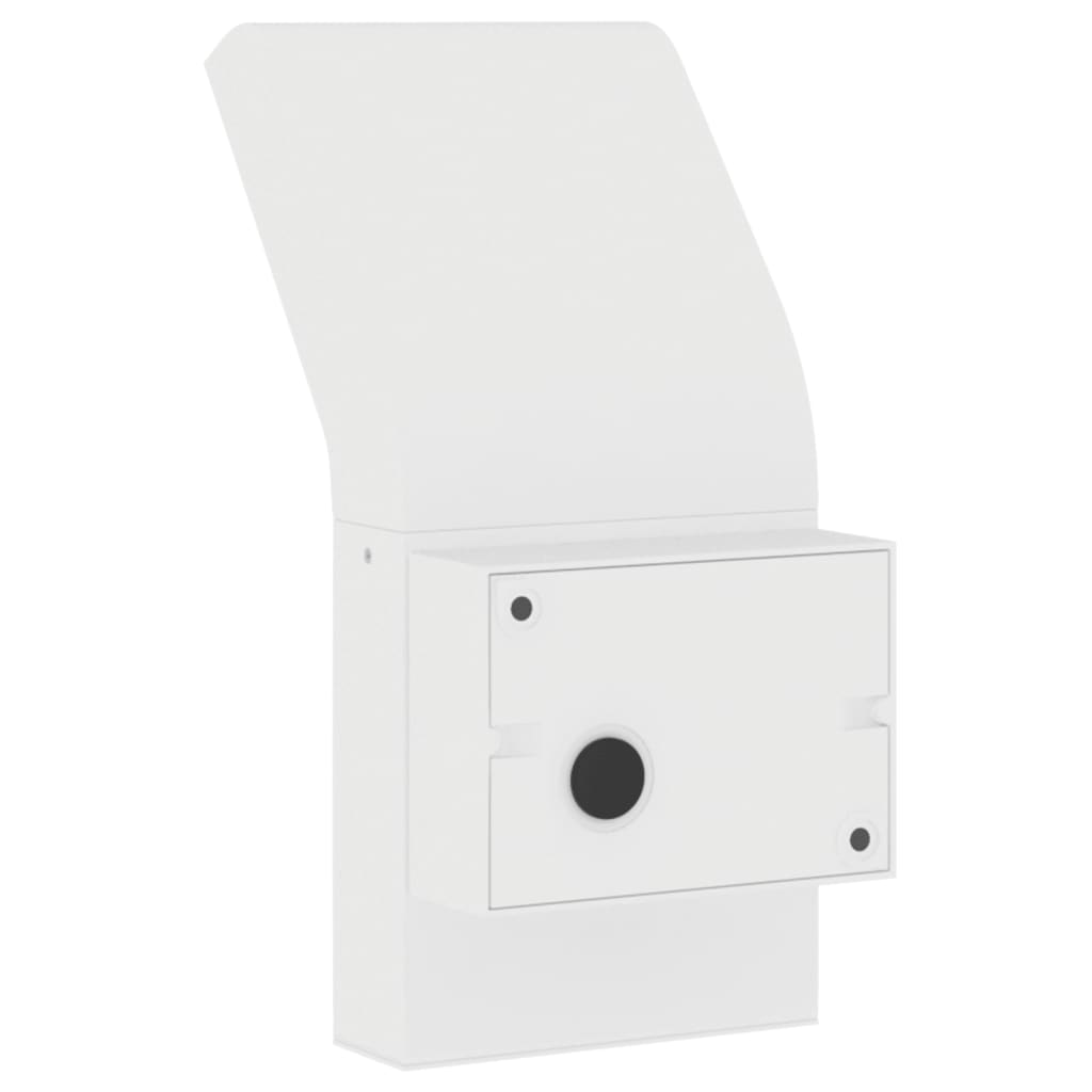 vidaXL Outdoor LED Wall Light with Sensor White Die-cast Aluminium