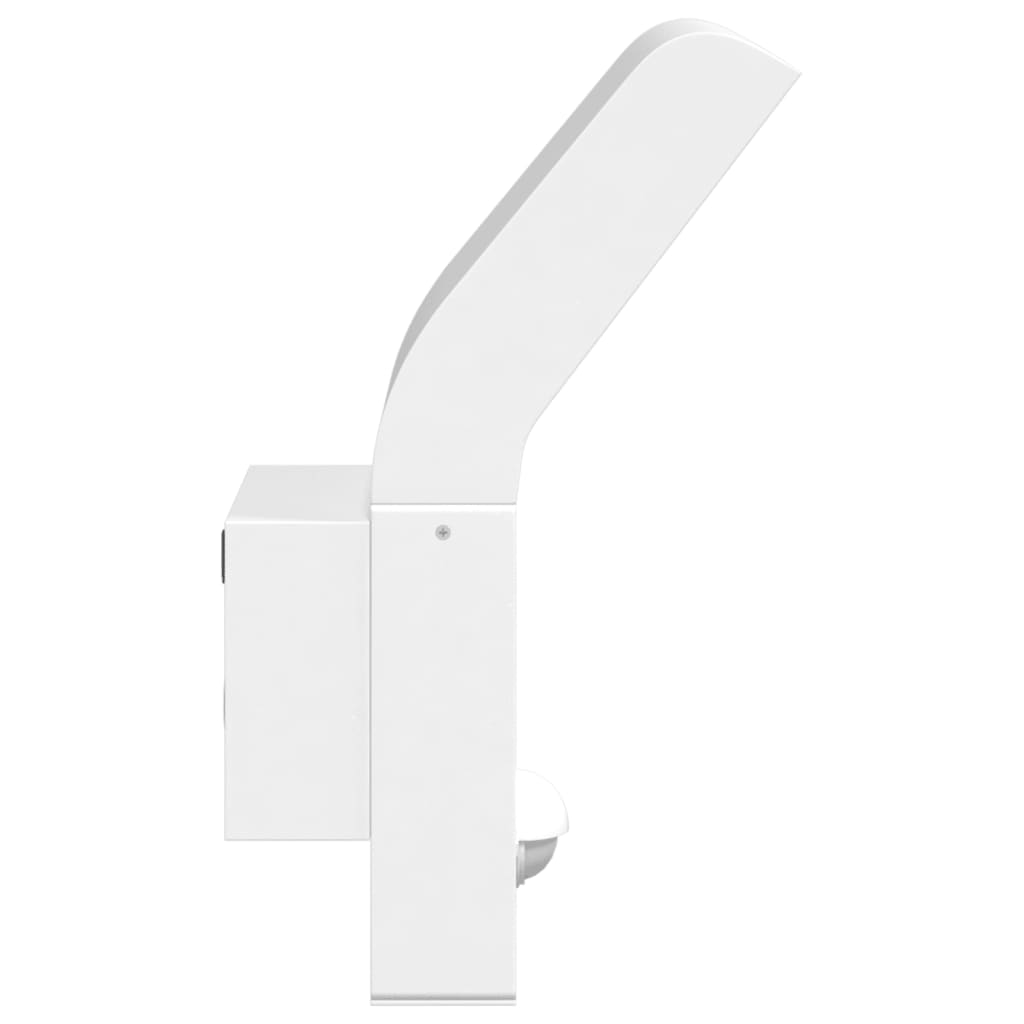 vidaXL Outdoor LED Wall Lights with Sensors 2pcs White Die-cast Aluminium