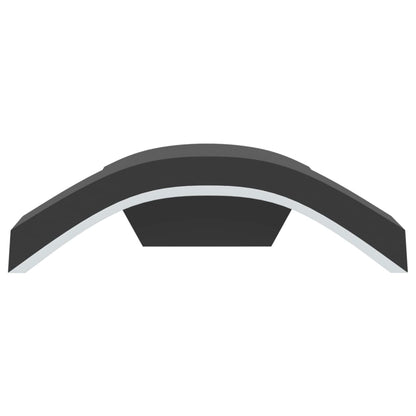 vidaXL Outdoor LED Wall Lights 2pcs Black Die-cast Aluminium