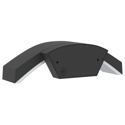vidaXL Outdoor LED Wall Lights 2pcs Black Die-cast Aluminium
