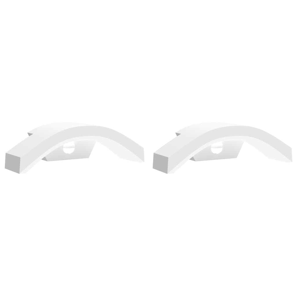 vidaXL Outdoor LED Wall Lights with Sensors 2pcs White Die-cast Aluminium