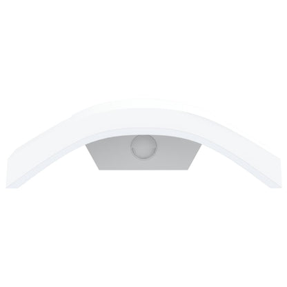 vidaXL Outdoor LED Wall Lights with Sensors 2pcs White Die-cast Aluminium