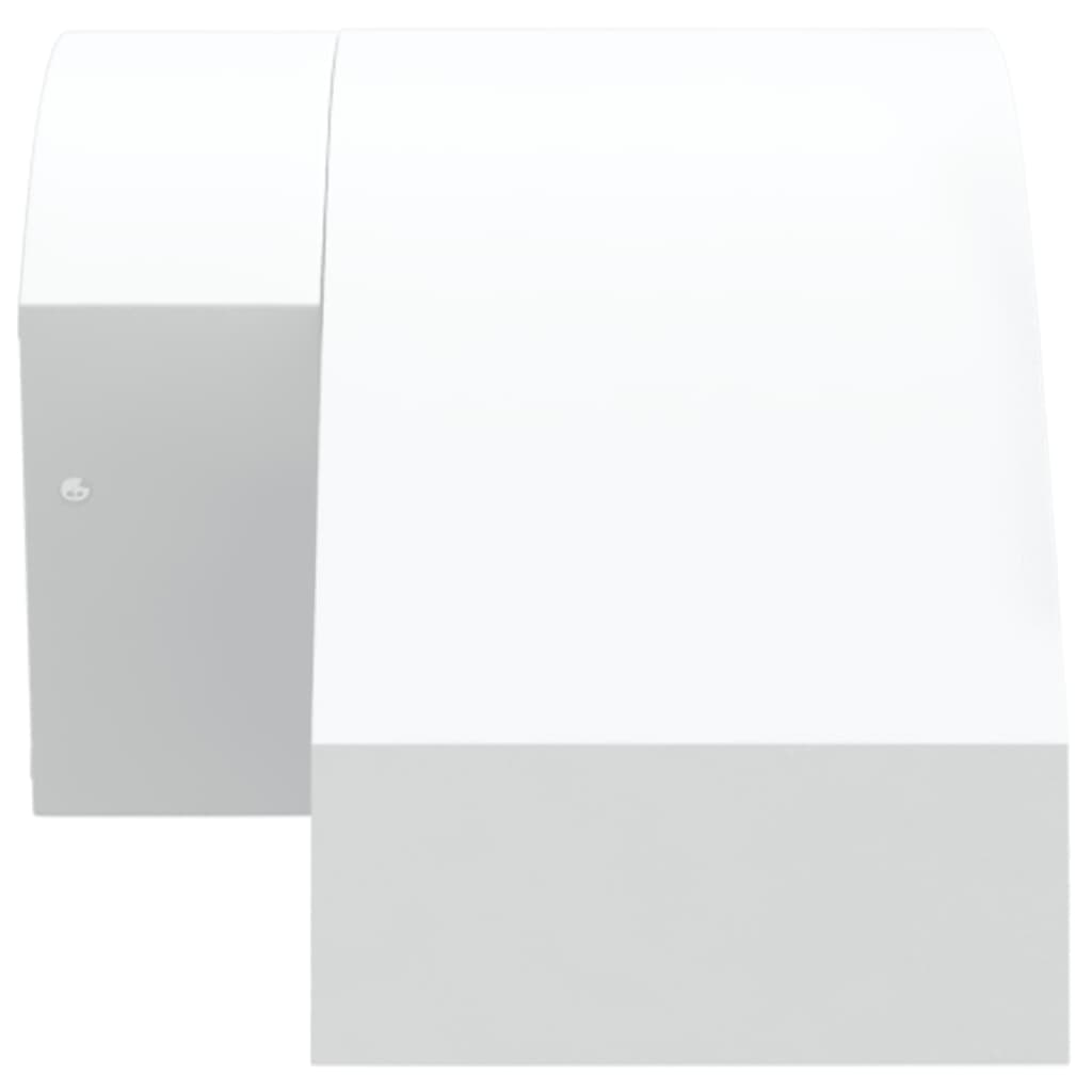 vidaXL Outdoor LED Wall Lights with Sensors 2pcs White Die-cast Aluminium