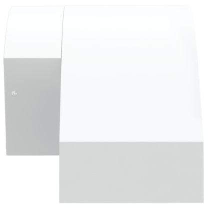 vidaXL Outdoor LED Wall Lights with Sensors 2pcs White Die-cast Aluminium
