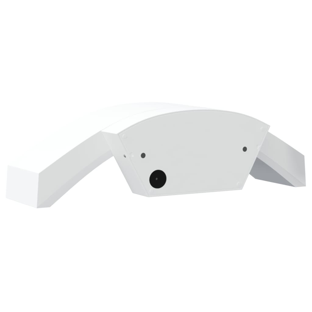 vidaXL Outdoor LED Wall Lights with Sensors 2pcs White Die-cast Aluminium