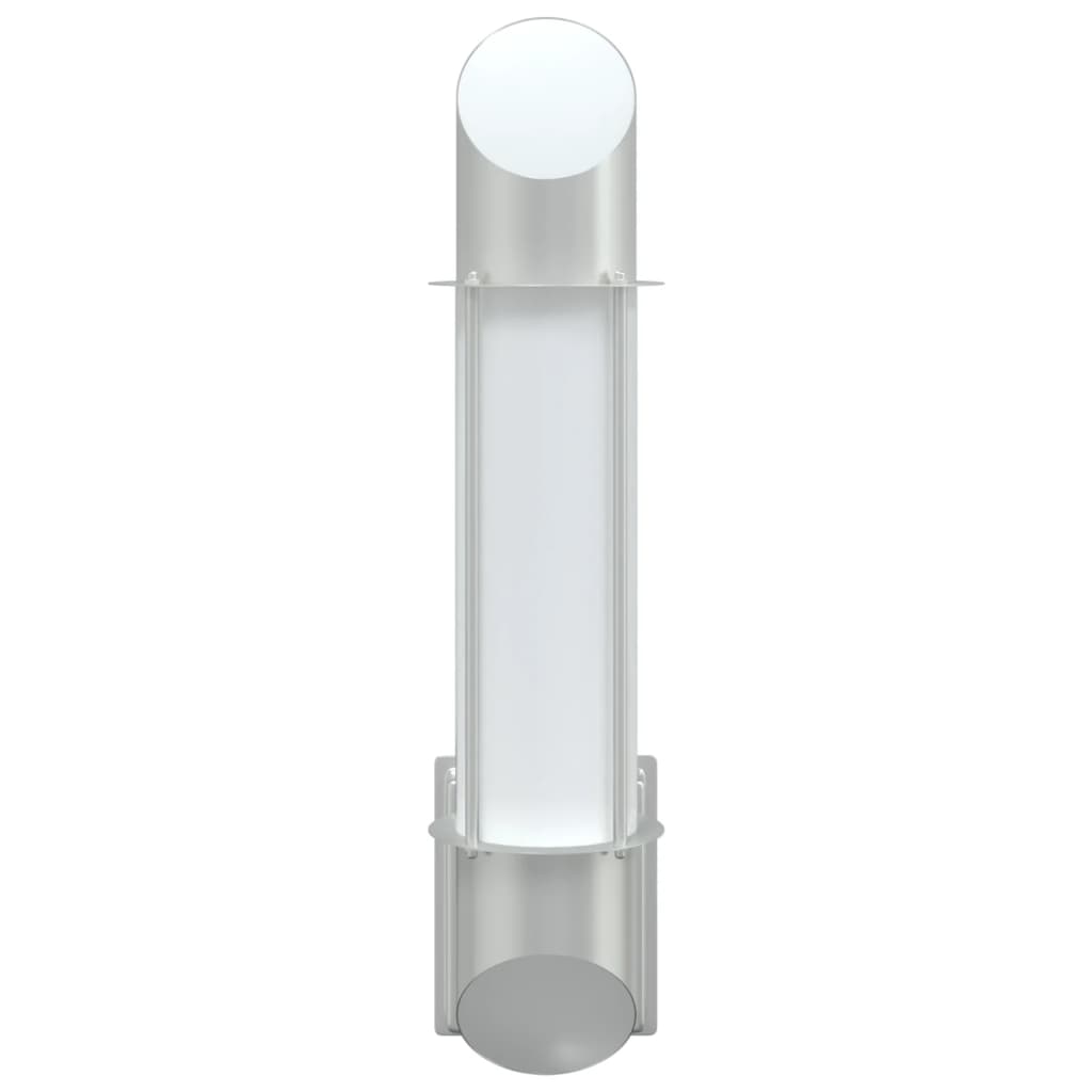 vidaXL Outdoor Wall Lights 2pcs Silver Stainless Steel