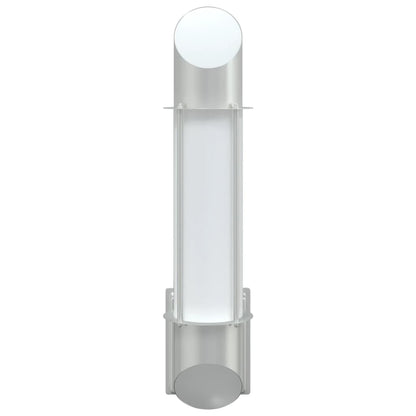 vidaXL Outdoor Wall Lights 2pcs Silver Stainless Steel