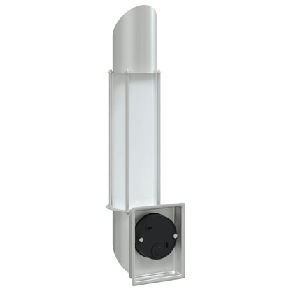 vidaXL Outdoor Wall Lights 2pcs Silver Stainless Steel