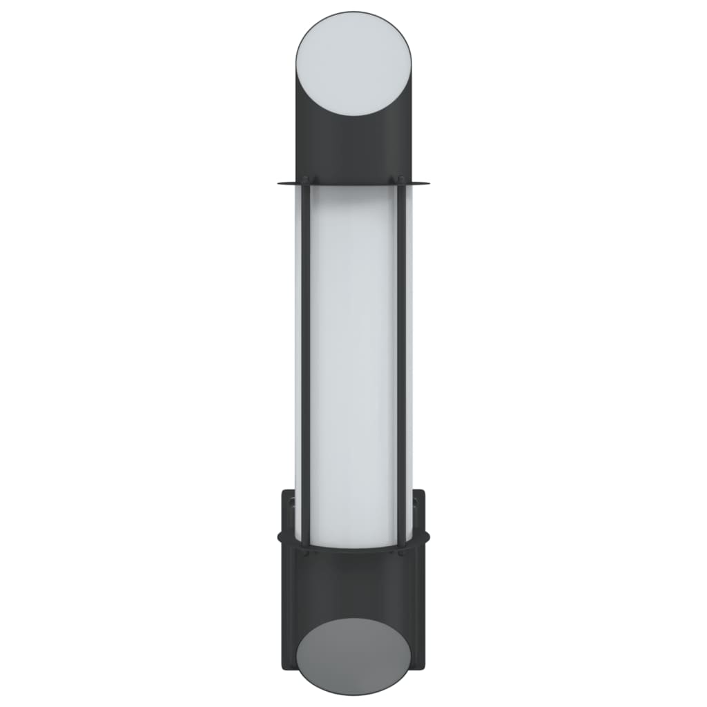 vidaXL Outdoor Wall Lights 2pcs Black Stainless Steel