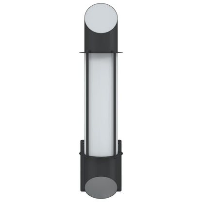 vidaXL Outdoor Wall Lights 2pcs Black Stainless Steel