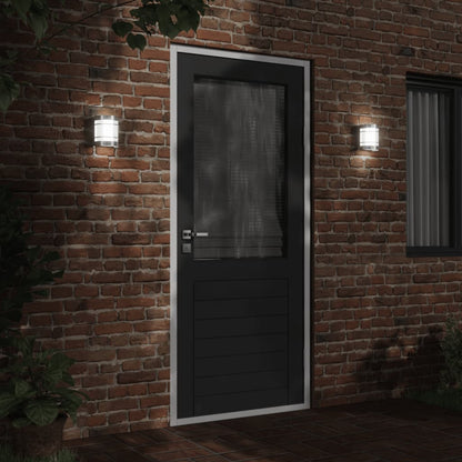 vidaXL Outdoor Wall Lights 2pcs Silver Stainless Steel
