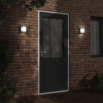 vidaXL Outdoor Wall Light Black Stainless Steel