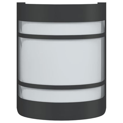 vidaXL Outdoor Wall Light Black Stainless Steel