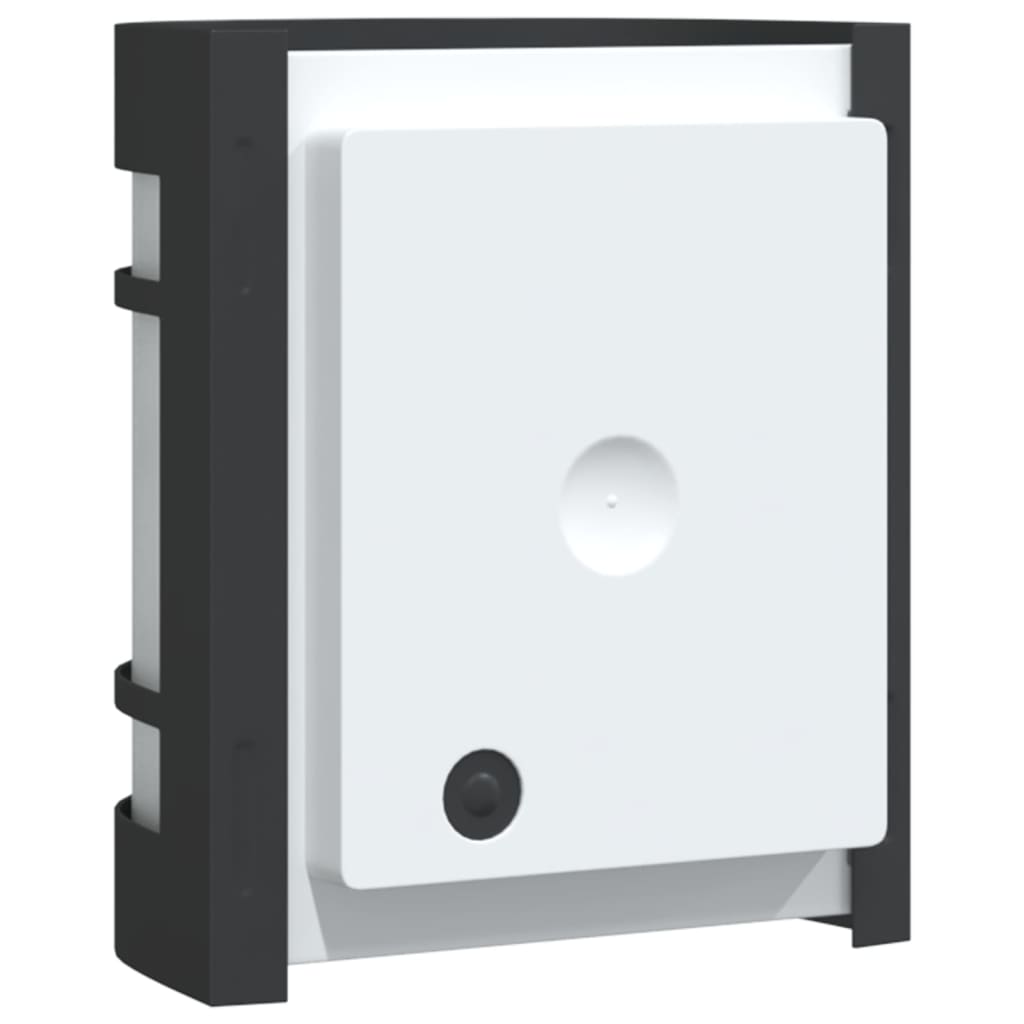 vidaXL Outdoor Wall Lights 2pcs Black Stainless Steel