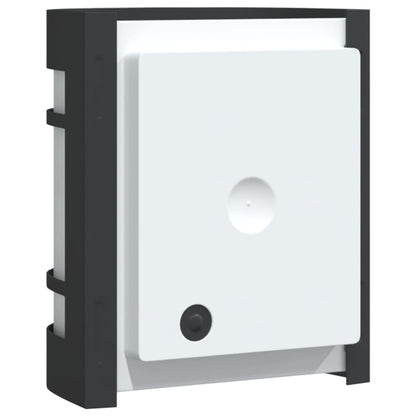 vidaXL Outdoor Wall Lights 2pcs Black Stainless Steel