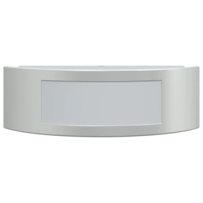 vidaXL Outdoor Wall Lights 2pcs Silver Stainless Steel