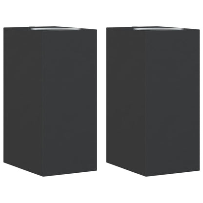 vidaXL Outdoor Wall Lights 2pcs Black Die-cast Aluminium