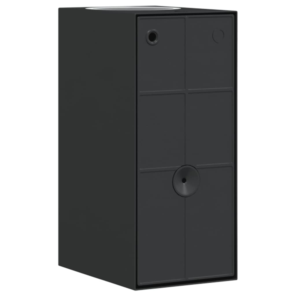 vidaXL Outdoor Wall Lights 2pcs Black Die-cast Aluminium