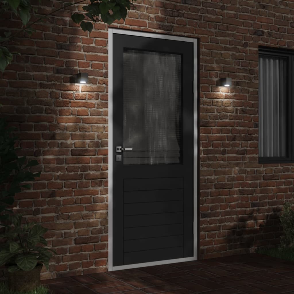 vidaXL Outdoor Wall Light Black Die-cast Aluminium