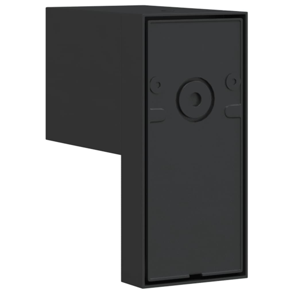 vidaXL Outdoor Wall Light with Sensor Black Die-cast Aluminium