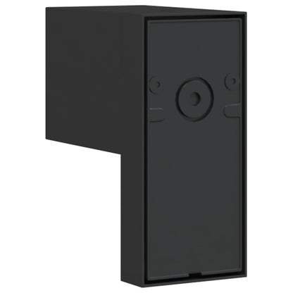 vidaXL Outdoor Wall Light with Sensor Black Die-cast Aluminium