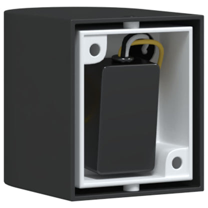 vidaXL Outdoor Wall Light Black Die-cast Aluminium
