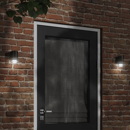 vidaXL Outdoor Wall Lights 2pcs Black Die-cast Aluminium