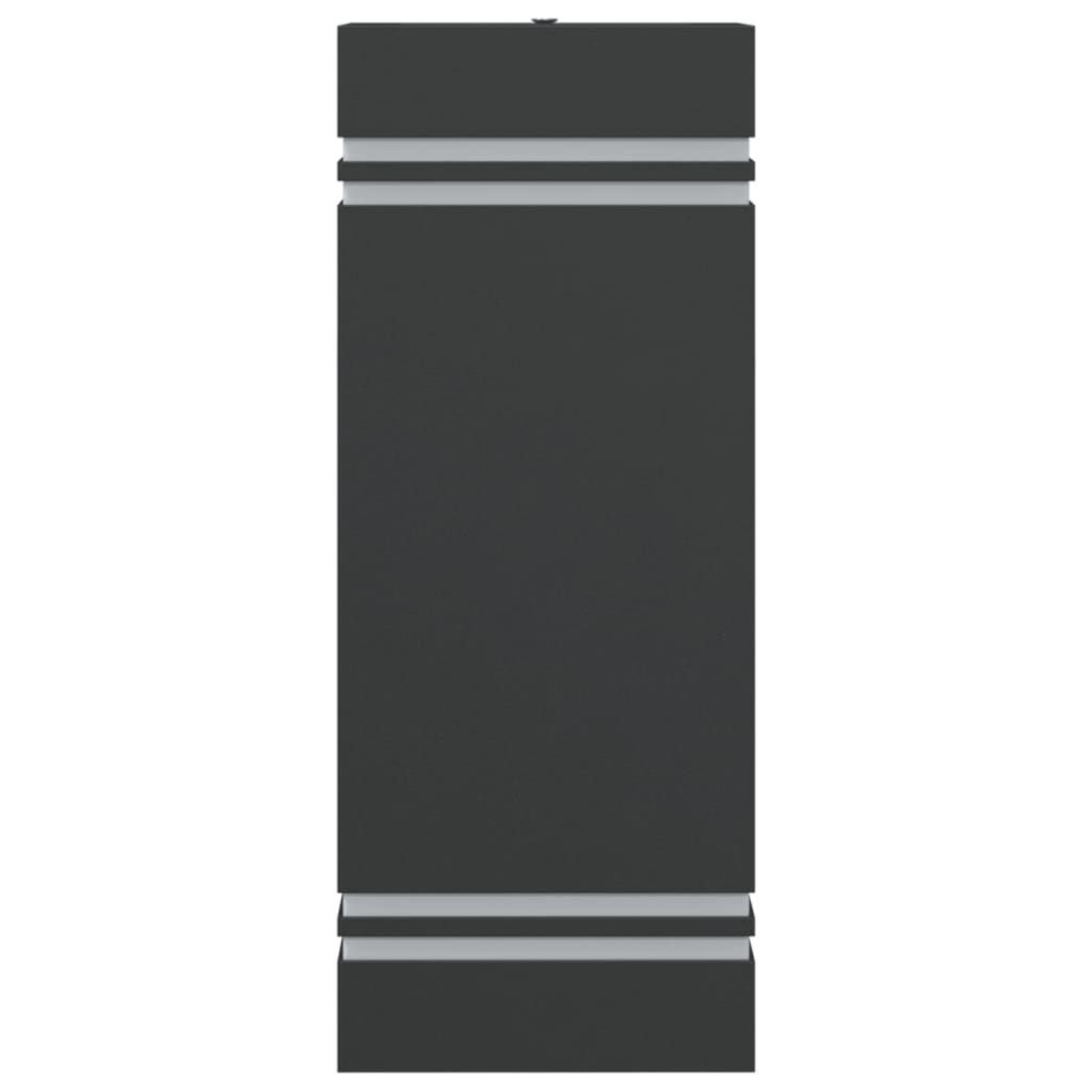vidaXL Outdoor Wall Light Black Stainless Steel