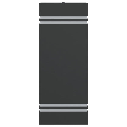 vidaXL Outdoor Wall Light Black Stainless Steel