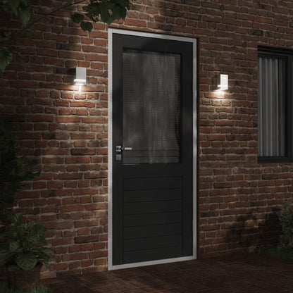 vidaXL Outdoor Wall Light Silver Stainless Steel