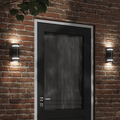 vidaXL Outdoor Wall Light Black Die-cast Aluminium
