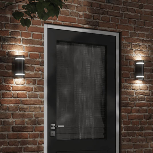 vidaXL Outdoor Wall Light Black Die-cast Aluminium