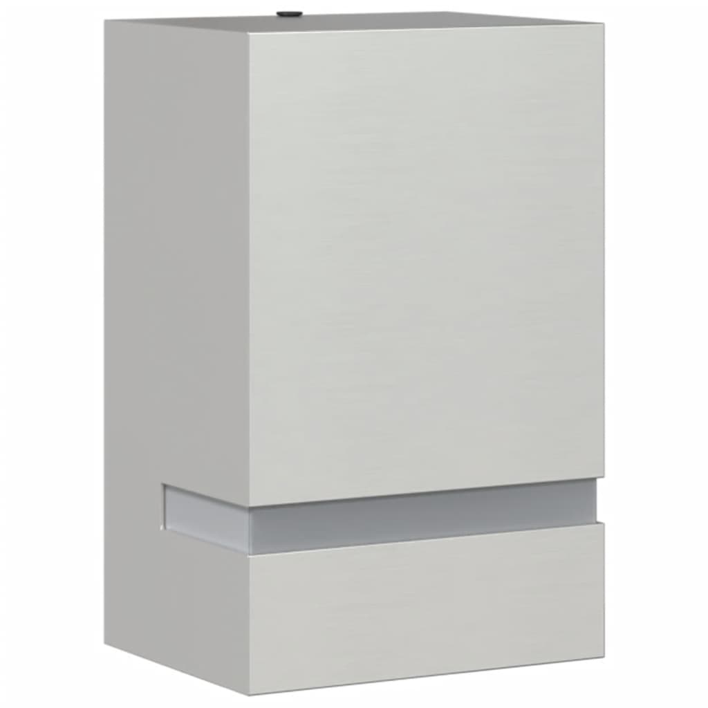 vidaXL Outdoor Wall Light Silver Stainless Steel