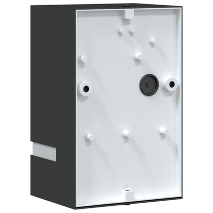 vidaXL Outdoor Wall Lights 2pcs Black Stainless Steel