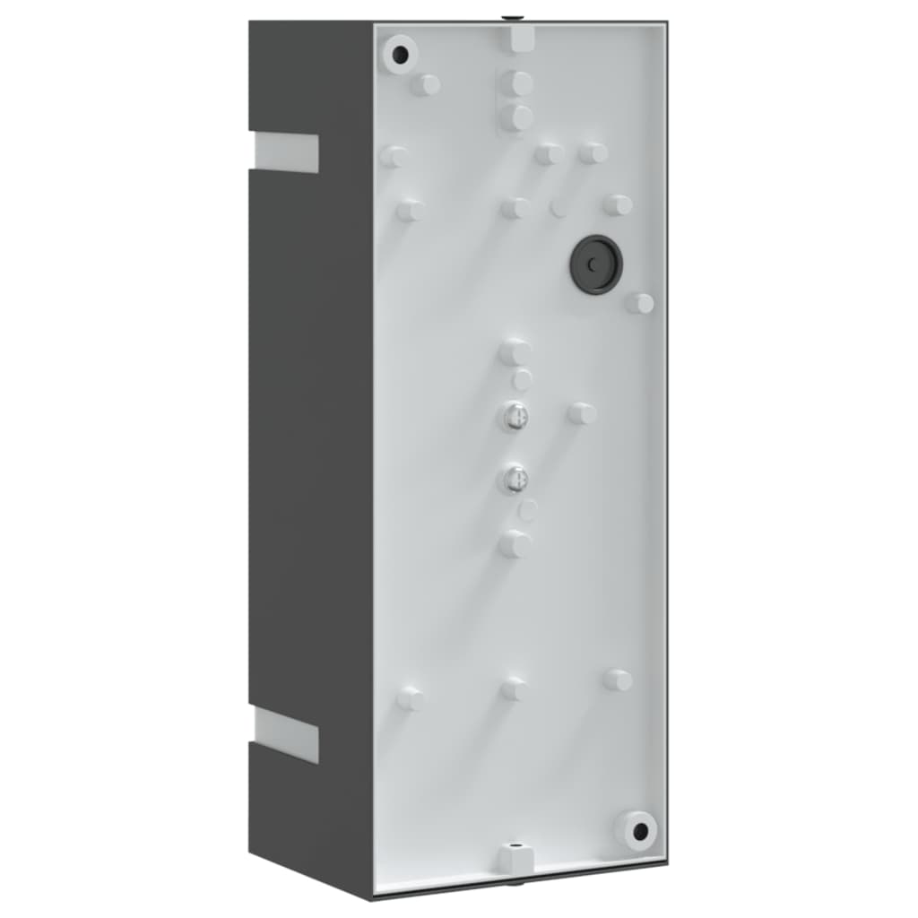 vidaXL Outdoor Wall Light Black Stainless Steel