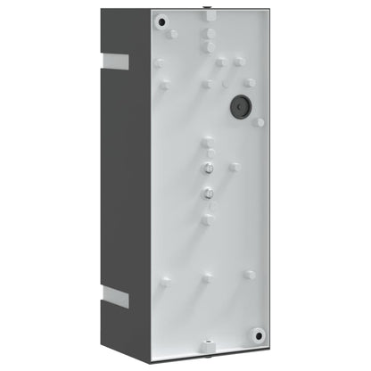 vidaXL Outdoor Wall Lights 2pcs Black Stainless Steel