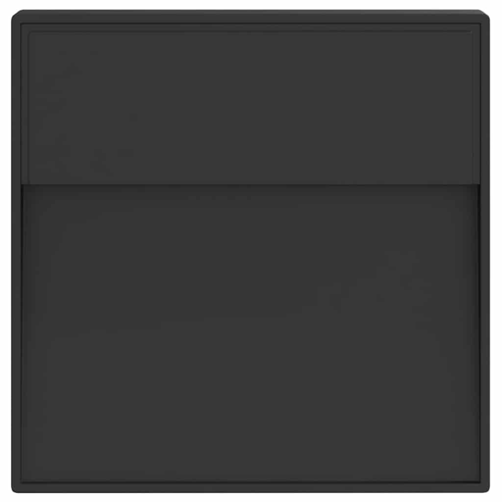 vidaXL Outdoor LED Wall Light Black Die-cast Aluminium