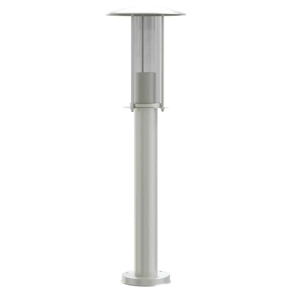 vidaXL Outdoor Floor Lamp Silver 60 cm Stainless Steel